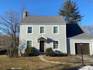 Front view of home with new HardiePlank siding