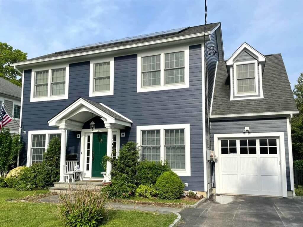 Front view of home with James Hardie siding