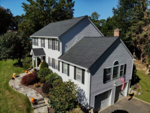 Side view of home with GAF asphalt shingles