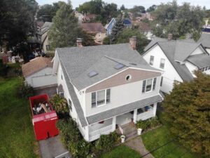 Front view of GAF asphalt roof in Port Chester