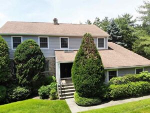 Aerial view of home with James Hardie siding in Rye Brook