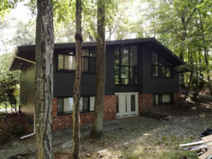 Front of home with James Hardie siding in Chappaqua