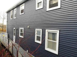 Rear view of home with Royal vinyl siding