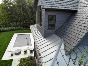 Side view of roof with Alpine SnowGuards