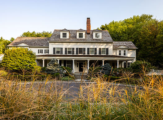 Home with cedar shingles