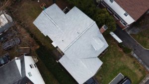 Overhead view of GAF asphalt roof