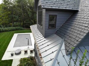 Home with snow guards on roof