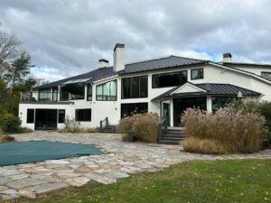 Metal roof installation