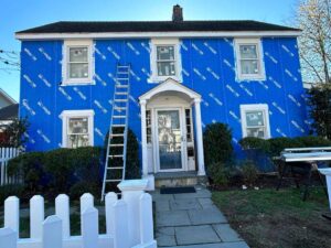 window replacement on front of house