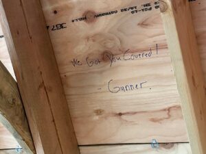 Message written for Habitat for Humanity homeowner