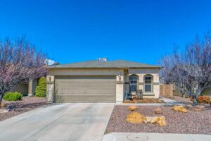 Desert home front view